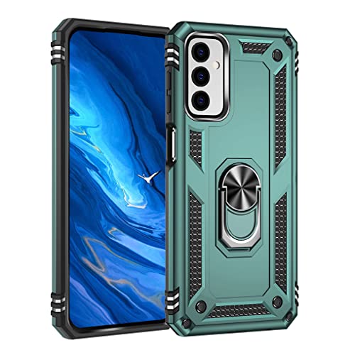 MAOGE Hülle für Samsung Galaxy M23 5G, Militär Strapazierfähig Robust Handyhülle Outdoor Stoßfest Silikon TPU + PC Handy Case Schutzhülle mit 360 Grad Ring Ständer - Grün MAOGE Hülle für Samsung Galaxy M23 5G, Militär Strapazierfähig Robust Handyhülle Outdoor Stoßfest Silikon TPU + PC Handy Case Schutzhülle mit 360 Grad Ring Ständer - Grün von MAOGE