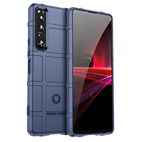 MAOGE Hülle für Sony Xperia 1 IV, [Fallschutz, rutschfest] Militär-Case Ultra-dünne Stylische Schutzhülle, Hochwertiges TPU Silikon Stoßfest Handyhülle - Blau von MAOGE