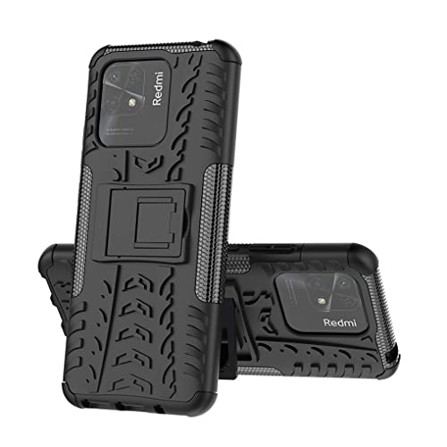 MAOGE Hülle für Xiaomi Redmi 10C, Militärstandard Strapazierfähig Robust Handyhülle Outdoor Stoßfest Handy Case Schutzhülle mit Stabilem Ständer - Schwarz MAOGE Hülle für Xiaomi Redmi 10C, Militärstandard Strapazierfähig Robust Handyhülle Outdoor Stoßfest Handy Case Schutzhülle mit Stabilem Ständer - Schwarz von MAOGE