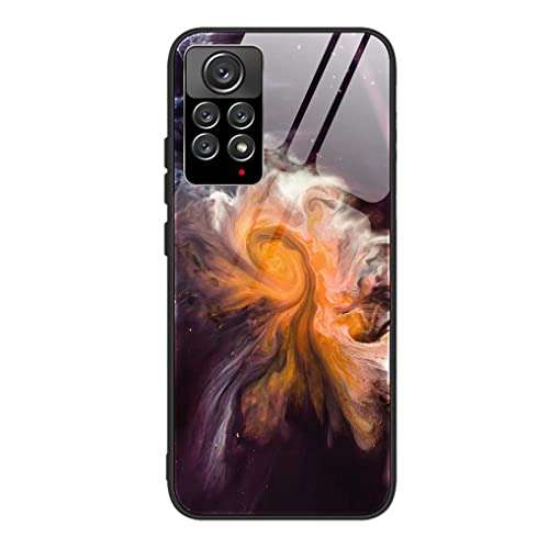 MAOGE Hülle für Xiaomi Redmi Note 11 / Redmi Note 11S 4G, Ultradünne Gehärtetem Glas Zurück & Weich Silikon TPU Rahmen Handyhülle Glänzend Marmor Case Stoßfest Schutzhülle, Schwarzer Sternenhimmel MAOGE Hülle für Xiaomi Redmi Note 11 / Redmi Note 11S 4G, Ultradünne Gehärtetem Glas Zurück & Weich Silikon TPU Rahmen Handyhülle Glänzend Marmor Case Stoßfest Schutzhülle, Schwarzer Sternenhimmel von MAOGE