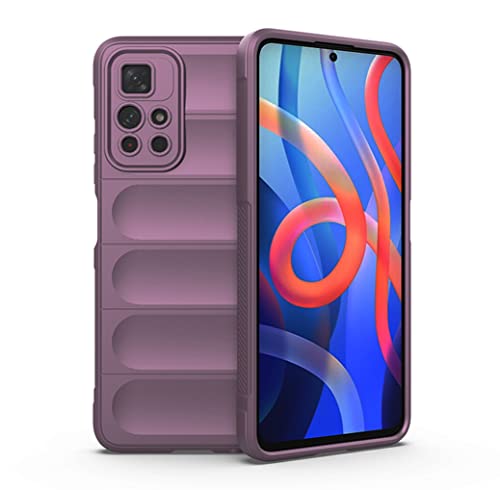 MAOGE Hülle für Xiaomi Redmi Note 11 Pro+ 5G (Note 11 Pro Plus), [Fallschutz Airbag-Design] Robust-Case Stylische Schutzhülle, TPU Bumper + Weiches Silikon Stoßfest Handyhülle - Helles Lila von MAOGE