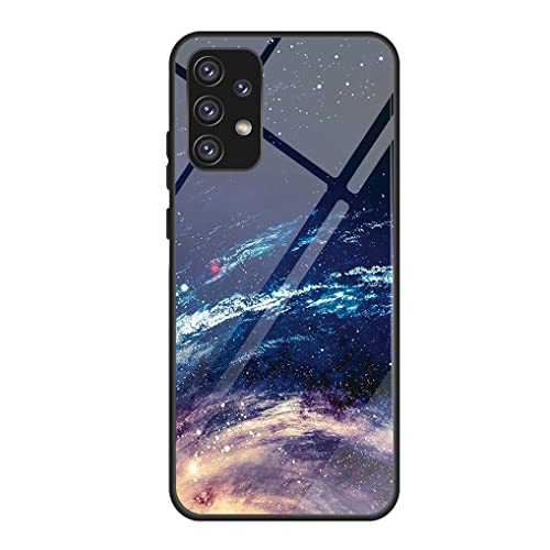 MAOGE Schutzhülle für Samsung Galaxy A52s 5G/Samsung Galaxy A52 (4G/5G), ultradünn, Silikon, TPU, weich, elegant, Motiv bemalt, aus Hartglas, stoßfest, breites Universum von MAOGE