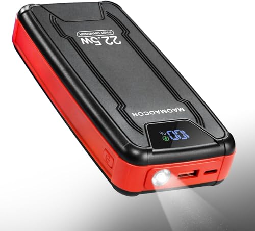 Powerbank 27.000 mAh, 22,5 W PD 3.0 QC 4.0 Schnellladung Powerbank mit LED-Taschenlampe USB C Input & Output Handy Externer Akku Handy Anzeige für Smartphone Tablets Powerbank 27.000 mAh, 22,5 W PD 3.0 QC 4.0 Schnellladung Powerbank mit LED-Taschenlampe USB C Input & Output Handy Externer Akku Handy Anzeige für Smartphone Tablets von MAOMAOCON
