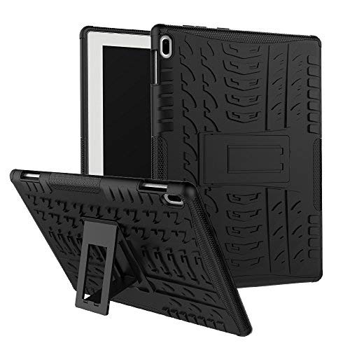 Maomi Schutzhülle für Lenovo Tab 4 10, Modell 2017, Modell TB-X304F/N, mit Ständer, strapazierfähig, für Lenovo Tab 4 25,7 cm (10,1 Zoll) Tablet, Schwarz von MAOMI