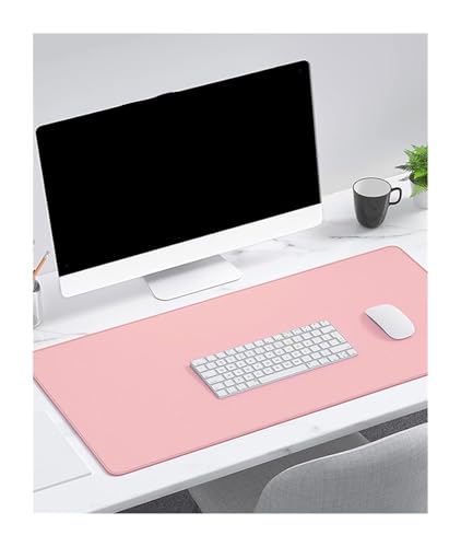Schreibtischunterlagen Mauspad for Computer, Laptop, Büro, groß, rosa, minimalistisch, Schreibtischunterlage, Gaming-Mauspad, Gummiunterseite, rutschfest Zur Dekoration(Pink,30X60 cm) von MAQDDO
