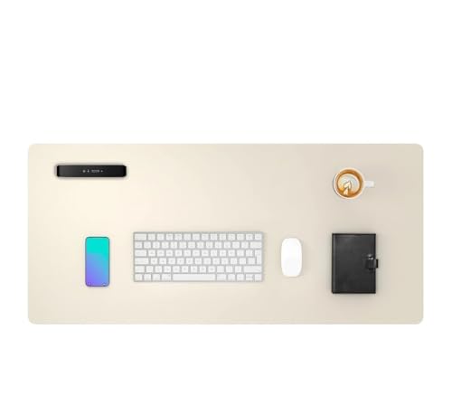Schreibtischunterlagen Schreibtischunterlage, Schreibtischunterlage fürs Büro, großes Mauspad, wasserdicht, rutschfest, PU-Leder, Schreibtischunterlage for Büro und Zuhause Zur Dekoration(Beige,60x35 Schreibtischunterlagen Schreibtischunterlage, Schreibtischunterlage fürs Büro, großes Mauspad, wasserdicht, rutschfest, PU-Leder, Schreibtischunterlage for Büro und Zuhause Zur Dekoration(Beige,60x35 von MAQDDO