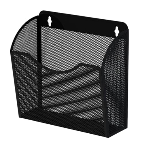 Wandmontierte Magazinablage An der Wand montierter Aktenhalter aus Metallgeflecht for Aufhängen von Zeitschriftenhaltern, platzsparende Wandaktenaufbewahrung, Taschen-Mail-Organizer FüR Lagerung(Black Wandmontierte Magazinablage An der Wand montierter Aktenhalter aus Metallgeflecht for Aufhängen von Zeitschriftenhaltern, platzsparende Wandaktenaufbewahrung, Taschen-Mail-Organizer FüR Lagerung(Black von MAQDDO