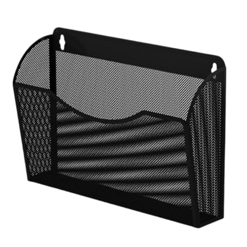 Wandmontierte Magazinablage An der Wand montierter Aktenhalter aus Metallgeflecht for Aufhängen von Zeitschriftenhaltern, platzsparende Wandaktenaufbewahrung, Taschen-Mail-Organizer FüR Lagerung(Black Wandmontierte Magazinablage An der Wand montierter Aktenhalter aus Metallgeflecht for Aufhängen von Zeitschriftenhaltern, platzsparende Wandaktenaufbewahrung, Taschen-Mail-Organizer FüR Lagerung(Black von MAQDDO