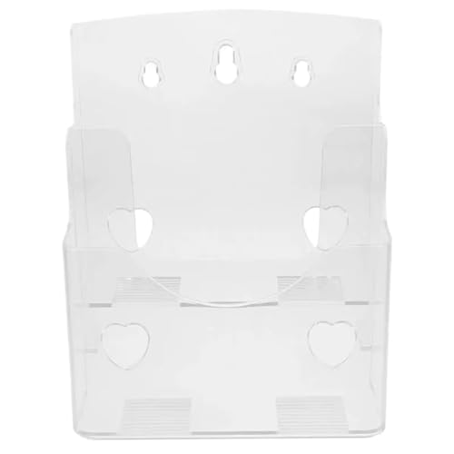 Wandmontierte Magazinablage Broschürenhalter, Papierhalter, A5, 2-stöckiger Zeitschriftenhalter, Arbeitsplatten-Aktenhalter, Wandmontage FüR Lagerung Wandmontierte Magazinablage Broschürenhalter, Papierhalter, A5, 2-stöckiger Zeitschriftenhalter, Arbeitsplatten-Aktenhalter, Wandmontage FüR Lagerung von MAQDDO