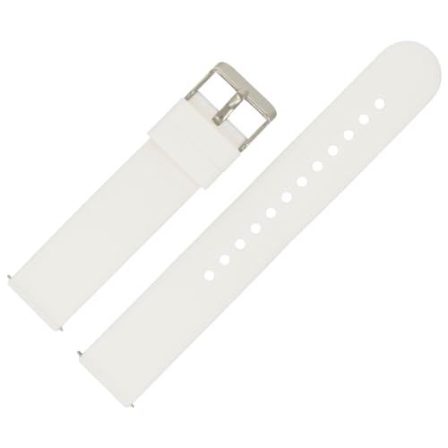 MARBURGER Uhrenarmband 20mm Kunststoff Weiss XL Smartwatch Fitness Silikonband Sport Armband - Easy Fix Automatik-Federsteg Quickrelease Schnellverschluss 9682020000120 MARBURGER Uhrenarmband 20mm Kunststoff Weiss XL Smartwatch Fitness Silikonband Sport Armband - Easy Fix Automatik-Federsteg Quickrelease Schnellverschluss 9682020000120 von MARBURGER