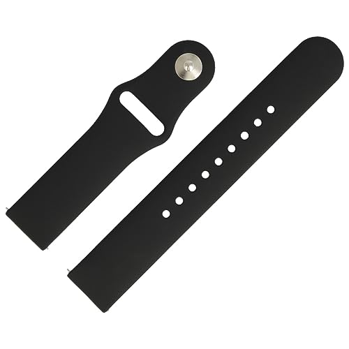 MARBURGER Uhrenarmband 22mm Kunststoff Schwarz XL Smartwatch Fitness Silikonband Sport Armband - Easy Fix Automatik-Federsteg Quickrelease Schnellverschluss 9692210000120 MARBURGER Uhrenarmband 22mm Kunststoff Schwarz XL Smartwatch Fitness Silikonband Sport Armband - Easy Fix Automatik-Federsteg Quickrelease Schnellverschluss 9692210000120 von MARBURGER