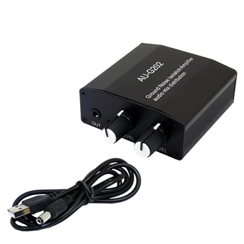 2CH 3,5 mm Audio-Mischpult, Stereo, 2-in-2-Out-Isolationsmischer für Kopfhörer und Lautsprecher 2CH 3,5 mm Audio-Mischpult, Stereo, 2-in-2-Out-Isolationsmischer für Kopfhörer und Lautsprecher von MARCBUSE