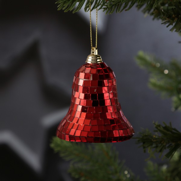 Christbaumschmuck Glocke - Weihnachtsbaumschmuck im Discokugel Look... von MARELIDA