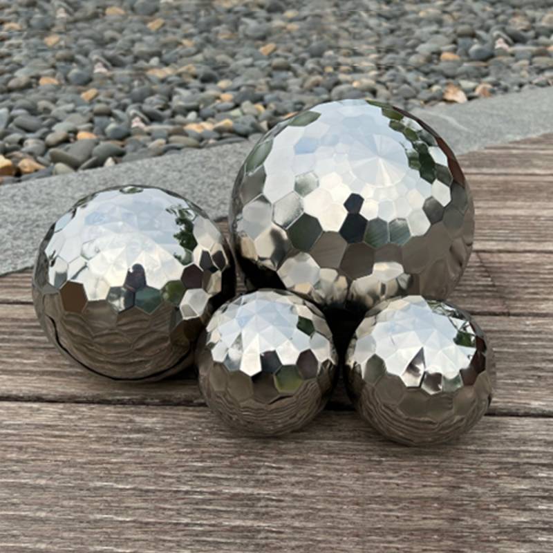 Dekokugel DIAMANT - Gartenkugel - Edelstahlkugel - poliert - D: 10cm - auch als Schwimmkugel von MARELIDA