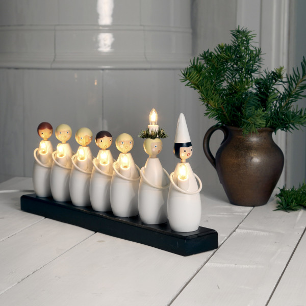 Fensterleuchter LUCIA - 7flammig - warmweiße Glühlampen - H: 22cm, ... Fensterleuchter LUCIA - 7flammig - warmweiße Glühlampen - H: 22cm, ... von MARELIDA