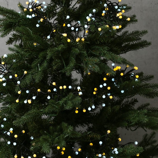 LED Büschellichterkette BERRY - Cluster - 400 warmweiße/kaltweiße o... von MARELIDA