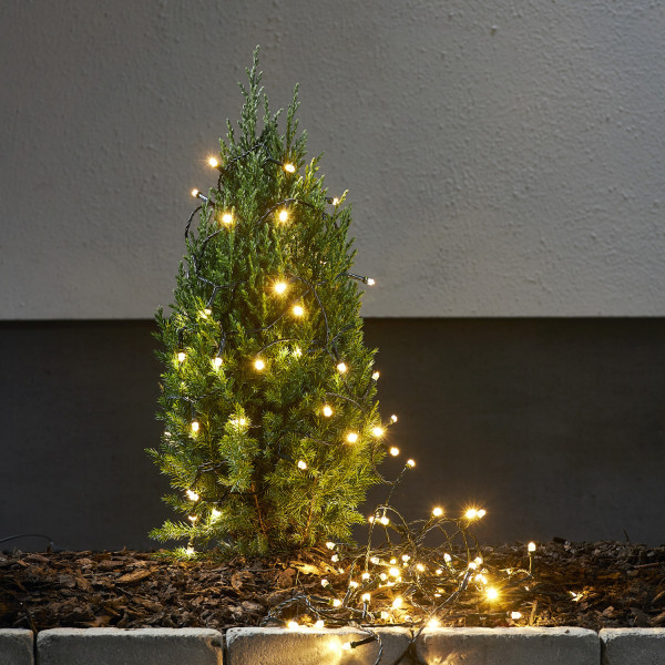 LED Lichterkette - 500 ultra warmweiße LED - 8 Funktionen - L: 25m ... von MARELIDA