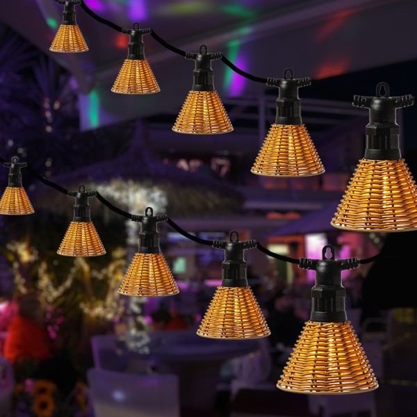 LED Lichterkette AMELIE - 10 beleuchtete Lampenschirme - L: 4,5m - ... LED Lichterkette AMELIE - 10 beleuchtete Lampenschirme - L: 4,5m - ... von MARELIDA