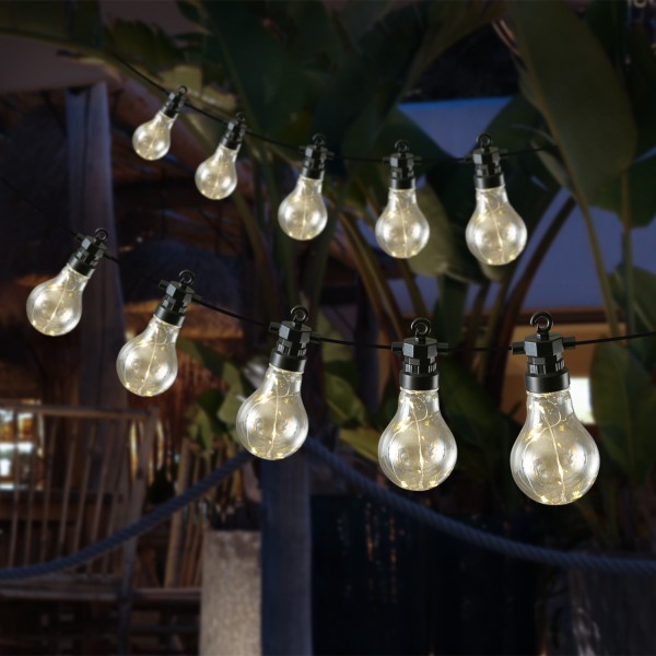 LED Lichterkette GLOW - 20 transparente Glühbirnen - L: 9,5m - kopp... LED Lichterkette GLOW - 20 transparente Glühbirnen - L: 9,5m - kopp... von MARELIDA