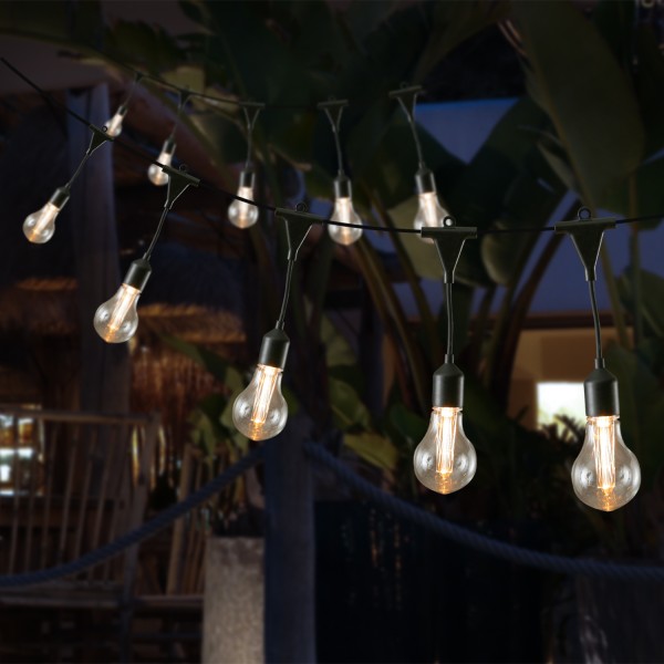 LED Lichterkette GLÜHBIRNE - 20 Filament LED - L: 9,5m - koppelbar ... LED Lichterkette GLÜHBIRNE - 20 Filament LED - L: 9,5m - koppelbar ... von MARELIDA