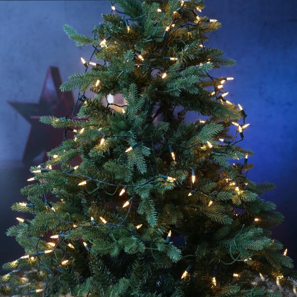 LED Lichterkette Pisello - Weihnachtslichterkette - 120 warmweiße L... von MARELIDA