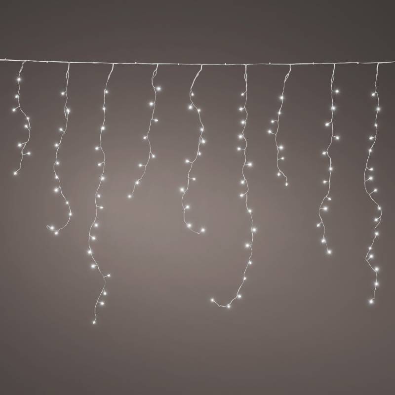 LED Lichtervorhang Eisregen - Blinkfunktion - 34 Stränge - 412 kalt... von MARELIDA