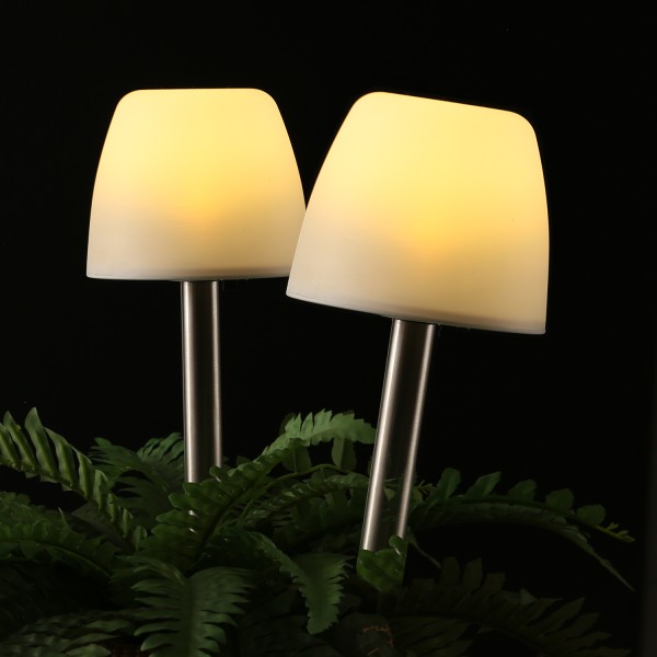 LED Solar Wegleuchten - Gartenleuchte - warmweiße LED - H: 28cm - E... von MARELIDA
