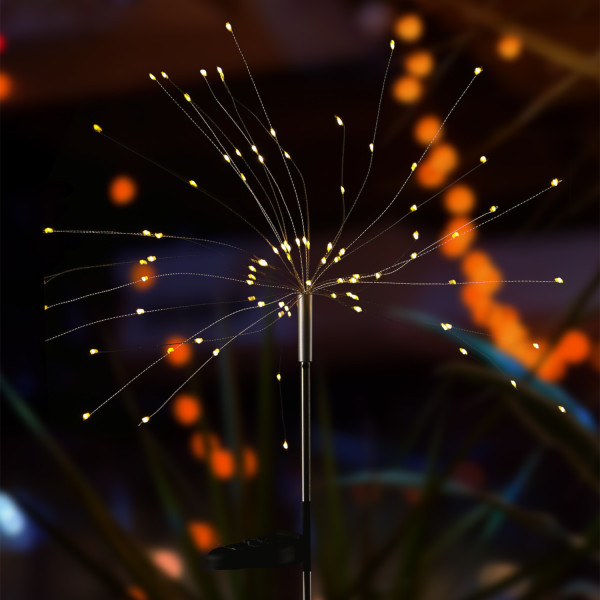 LED Solarstab FEUERWERK - Gartendeko - 90 warmweiße LED - H: 90cm -... von MARELIDA