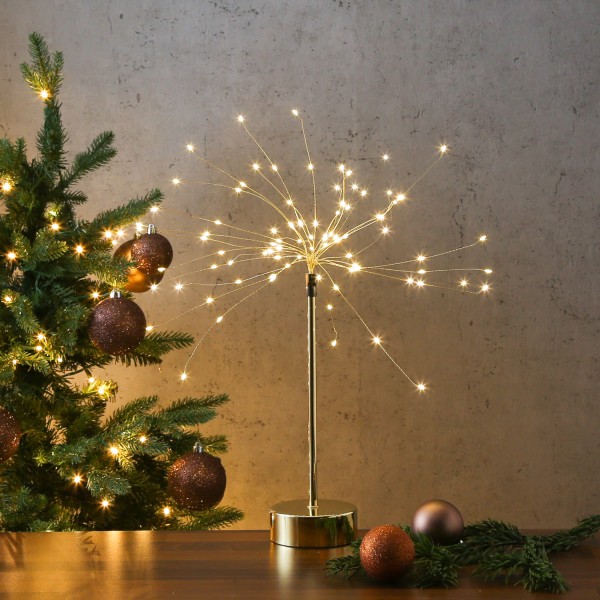 LED Stern Feuerwerk - Dekoleuchte - stehend - 90 warmweiße LED - H:... von MARELIDA