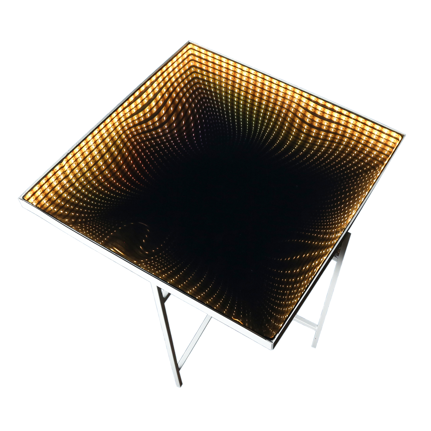 LED Tisch WARP - eckig - Endlos Optik - Infinity Spiegeltisch mit L... von MARELIDA