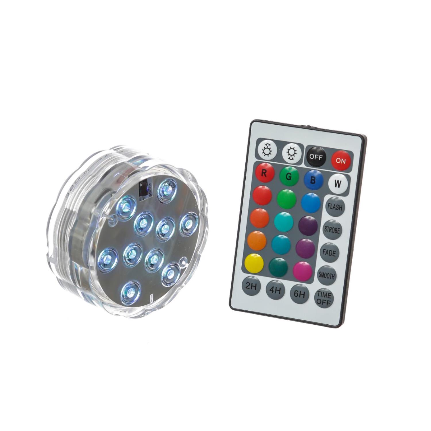 LED Unterwasserlicht RGB - Farbwechsler für Vasen, Schalen, Teich, ... von MARELIDA