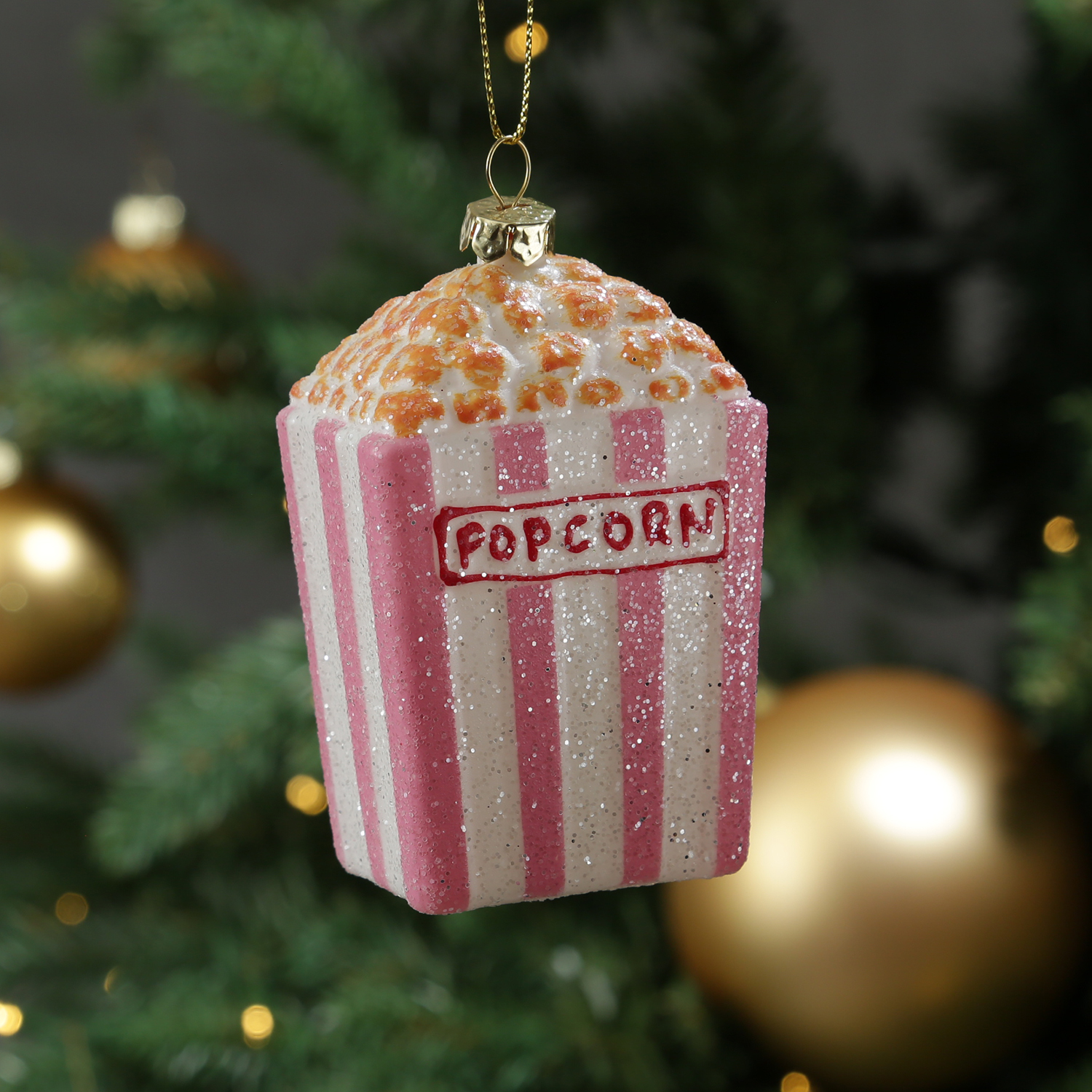 Weihnachtsbaumschmuck Popcorn Tüte - lustiger Christbaumschmuck - b... von MARELIDA