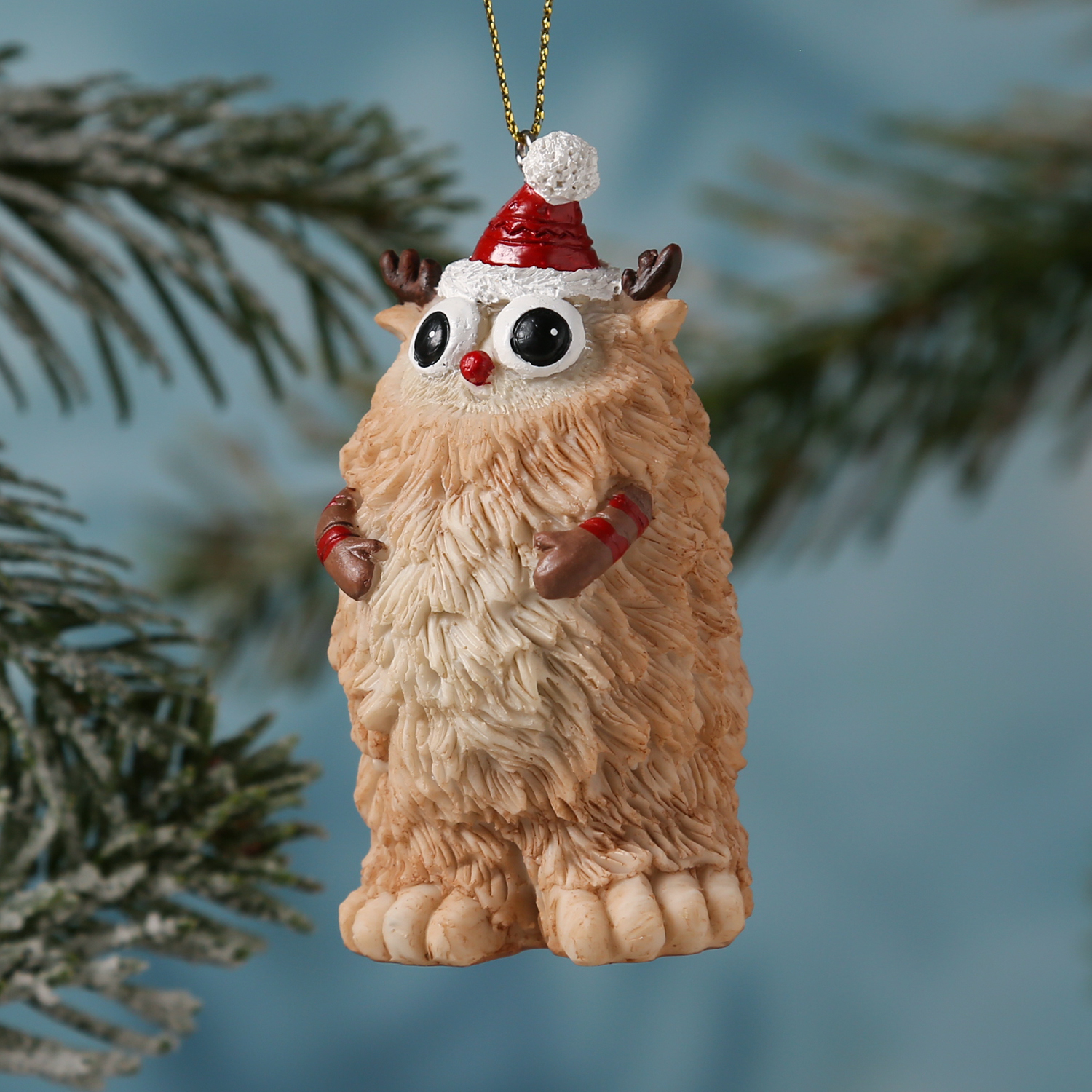 Weihnachtsbaumschmuck Yeti TAPPY - Polyresin - inkl. Aufhänger - ma... von MARELIDA