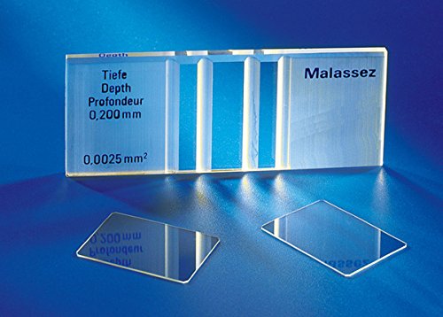 MARIENFELD 140536 Lamelle Planée, 20 mm x 26 mm pour Cellules Doubles de Type Malassez, Neubauer, Thoma, Fuchs-Rosenthal, Lemaur, Agasse Lafont (Pack de 10) von MARIENFELD