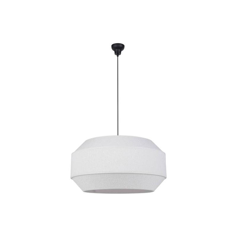 MARKET SET Cosiness Pendellampe, Ø 68 cm, weiß, Stoff von MARKET SET