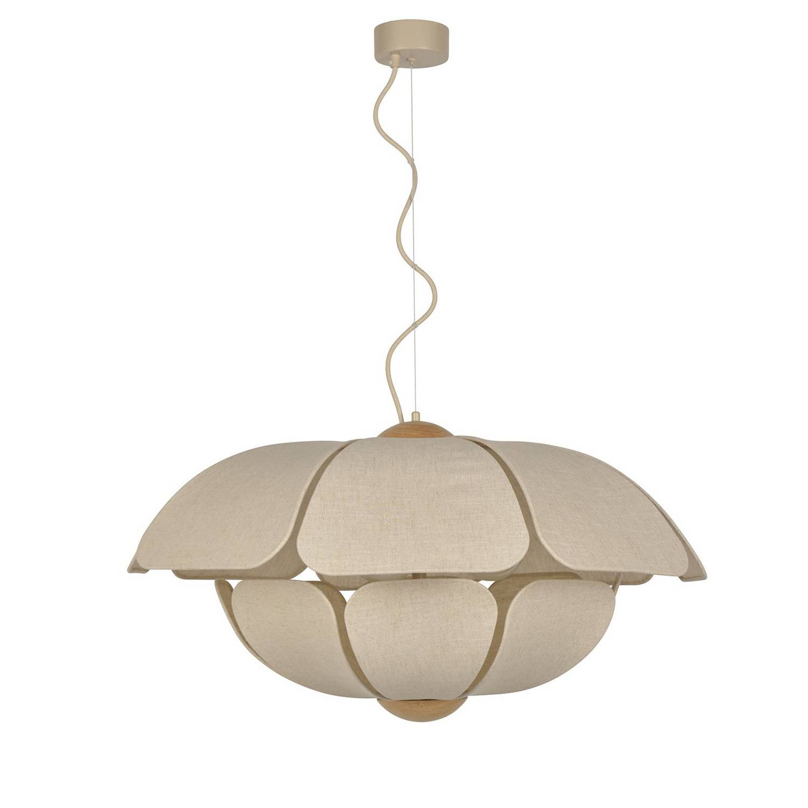 MARKET SET Hängelampe Coquillage, 70 cm cremefarben, Leinen MARKET SET Hängelampe Coquillage, 70 cm cremefarben, Leinen von MARKET SET