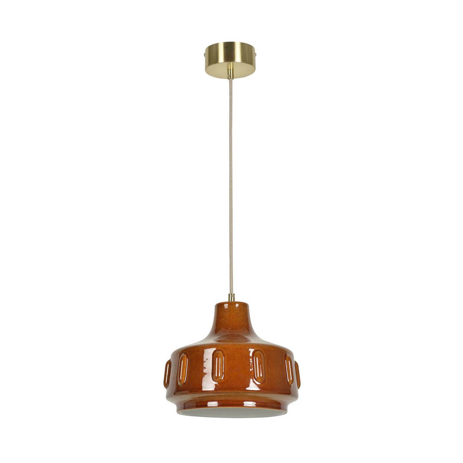 MARKET SET Pendellampe Jimmy, Ø 25 cm, braun, Keramik MARKET SET Pendellampe Jimmy, Ø 25 cm, braun, Keramik von MARKET SET
