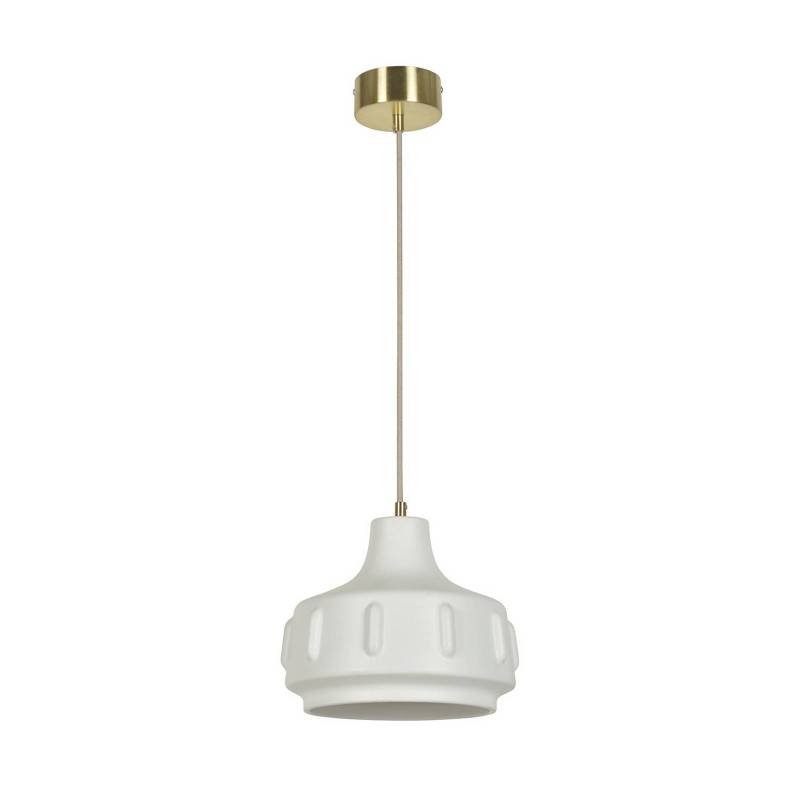 MARKET SET Pendellampe Jimmy, Ø 25 cm, weiß, Keramik von MARKET SET