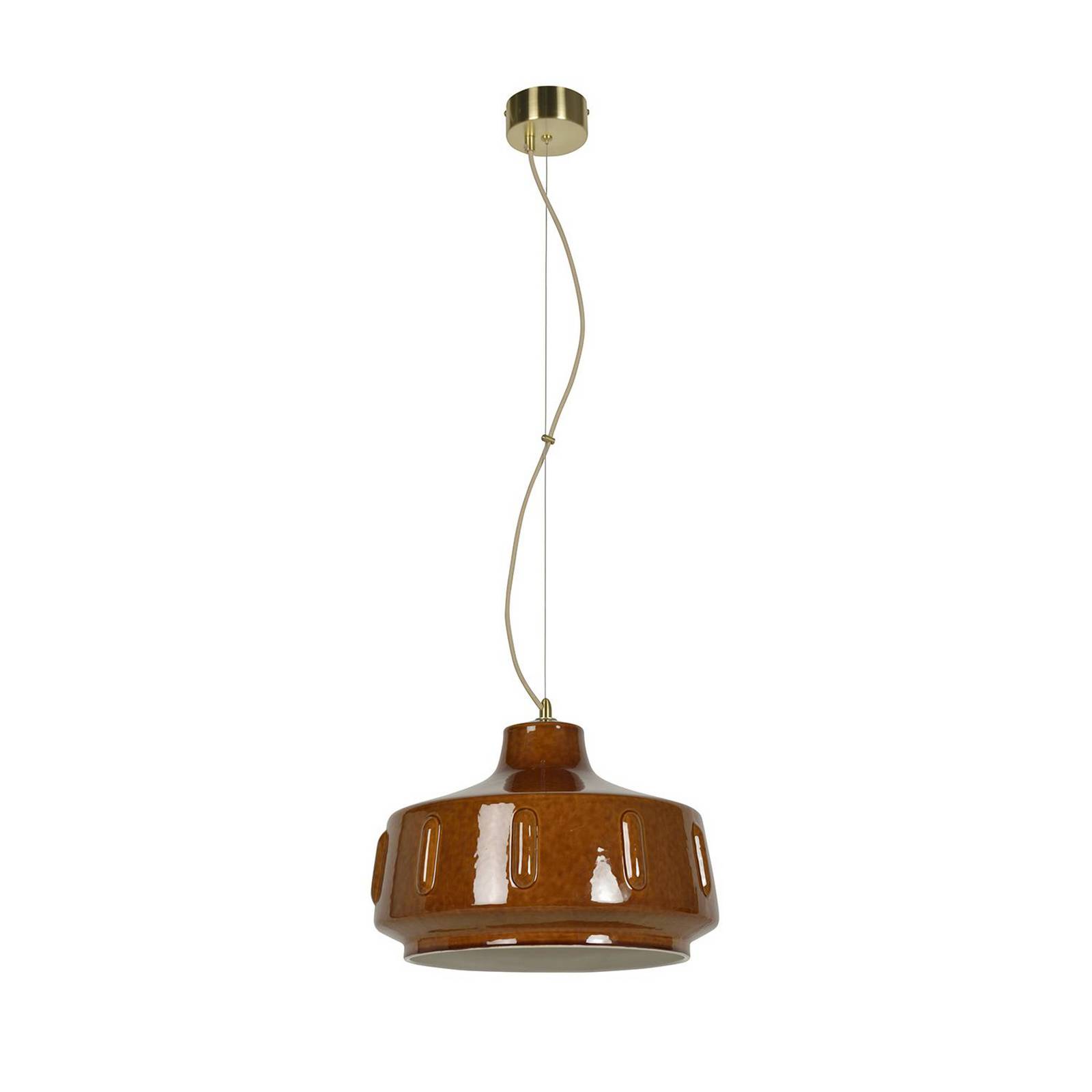 MARKET SET Pendellampe Jimmy, Ø 38 cm, braun, Keramik MARKET SET Pendellampe Jimmy, Ø 38 cm, braun, Keramik von MARKET SET