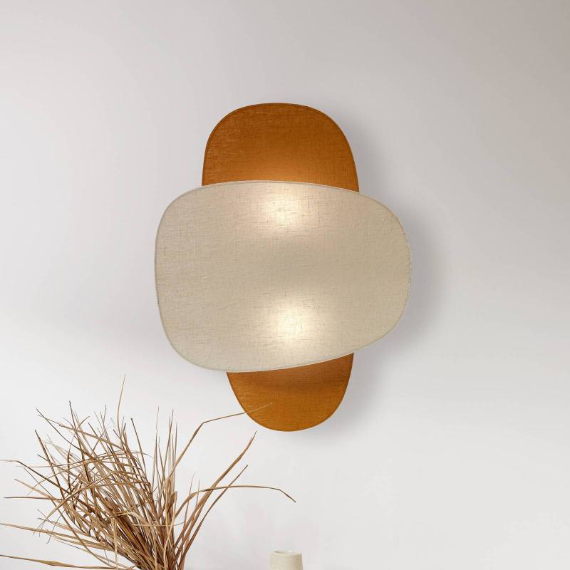 MARKET SET Wandlampe Screen 70's, 76 cm, birke/curry, Textil von MARKET SET