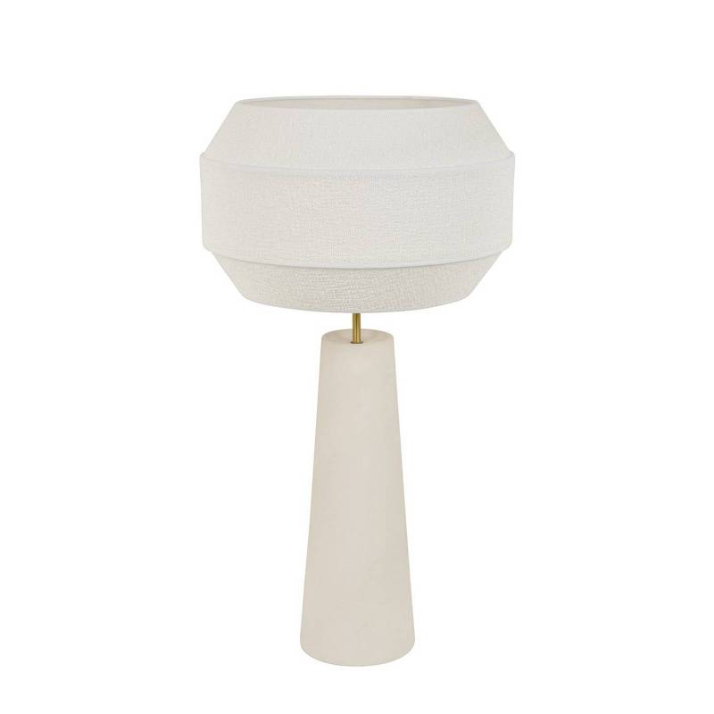 MARKET SET Tischlampe Cosiness, 85 cm, weiß, Metall/Stoff von MARKET SET
