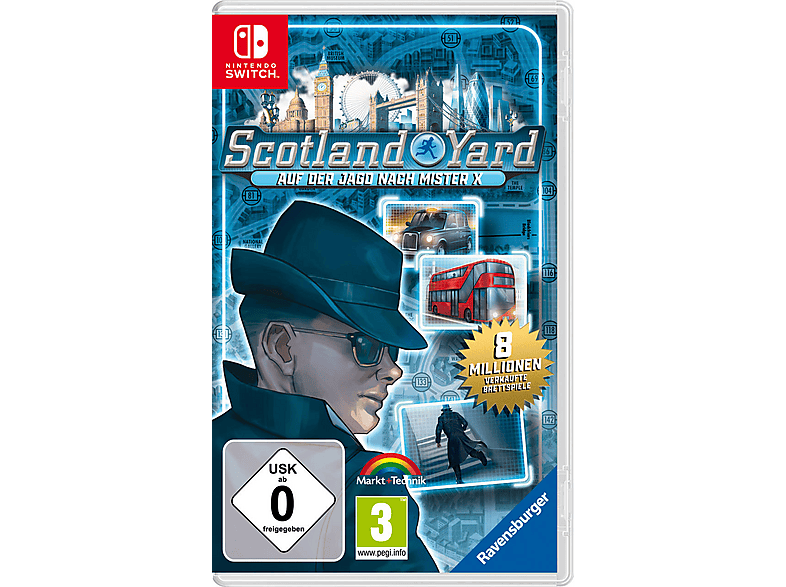 Scotland Yard - Auf der Jagd nach Mister X [Nintendo Switch] von MARKT+TECHNIK