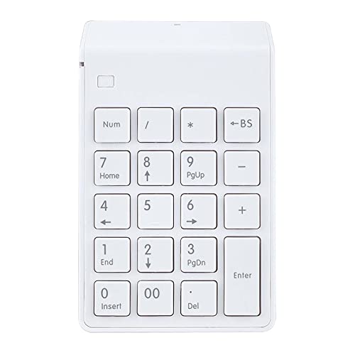 Kabellose Ziffernblock, 19 Tasten in voller Größe, ultradünn, leicht, ergonomisches Zahlenblock, Finanzbuchhaltungspad für Laptop, Desktop, PC, Surface Pro, Notebook (C) von MARMODAY