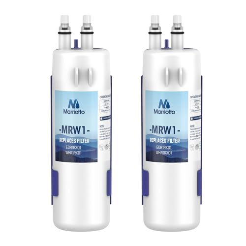 MARRIOTTO MRW1 Kühlschrank-Wasserfilter kompatibel mit Whirlpool W10295370A, EDR1RXD1, Filter 1, W10295370, P4RFWB, P8RFWB2L, 46-9930, 46-9081 Kühlschrank-Wasserfilter, 2 Stück von MARRIOTTO