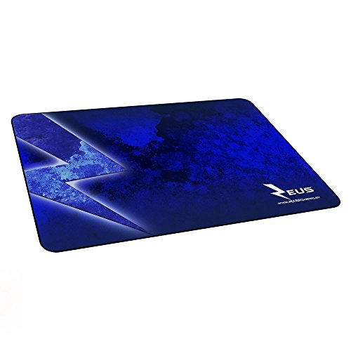 MARS GAMING MMPZE1 - PC-Spielmatte (Naturkautschukbasis, nanotextile Oberfläche, Leistung), Farbe blau, Schwarz von MARSGAMING