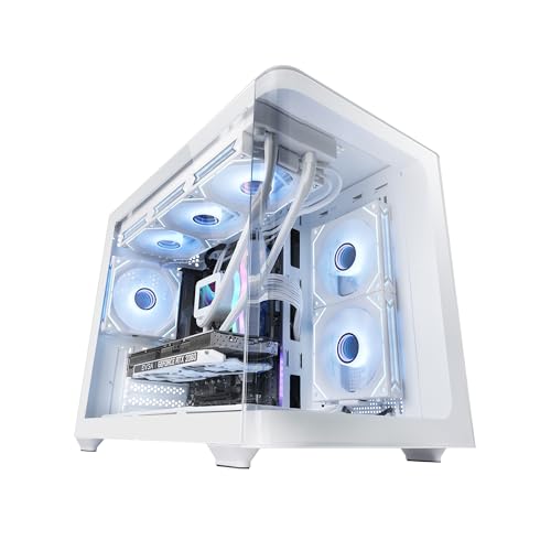 Mars Gaming MC-FUSIONM, Gaming Micro-ATX Gehäuse, Seitliches Fenster & Gebogenes Frontglas Gehärtetem Glas, PC Minitower Doppelkammer, Flüssigkeitskühlung Unterstützung, Optimierter Innenraum, Weiß Mars Gaming MC-FUSIONM, Gaming Micro-ATX Gehäuse, Seitliches Fenster & Gebogenes Frontglas Gehärtetem Glas, PC Minitower Doppelkammer, Flüssigkeitskühlung Unterstützung, Optimierter Innenraum, Weiß von Mars Gaming