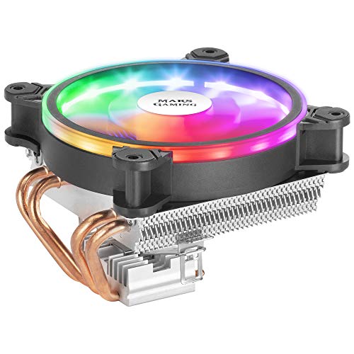 Mars Gaming MCPU220, Schwarzer CPU-Kühlkörper, TDP 140W, DUAL ARGB, PWM Silent von Mars Gaming