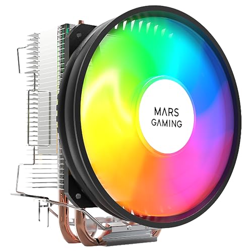Mars Gaming MCPUARGB, RGB-CPU-Kühlkörper, 2X HCT-Heatpipes, TDP 130W, PWM Silent Mars Gaming MCPUARGB, RGB-CPU-Kühlkörper, 2X HCT-Heatpipes, TDP 130W, PWM Silent von Mars Gaming