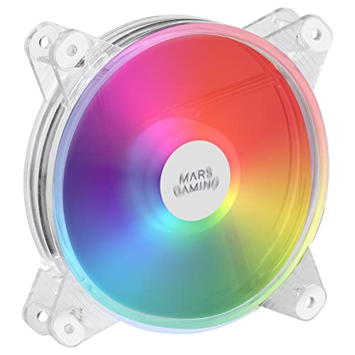 MARSGAMING MFD, 120mm RGB-Lüfter, Ultra Quiet 14dB, Molex, Transparent von MARSGAMING
