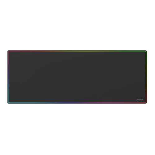 Mars Gaming MMP224, XXL-Gaming-Mauspad 880x330mm, Regenbogen-Randdesign, rutschfeste Naturkautschuk-Basis, hochpräzise Nanotextil-Oberfläche, Flexibles Mauspad, Schwarz Mars Gaming MMP224, XXL-Gaming-Mauspad 880x330mm, Regenbogen-Randdesign, rutschfeste Naturkautschuk-Basis, hochpräzise Nanotextil-Oberfläche, Flexibles Mauspad, Schwarz von Mars Gaming